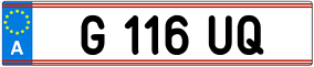 Trailer License Plate
